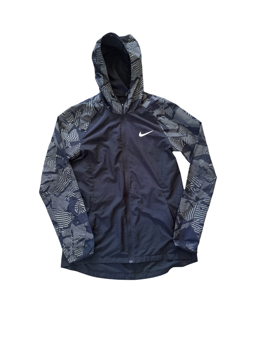 Nike Essential Flash Reflective Running Jacket Hooded Windbreaker Women’s Small